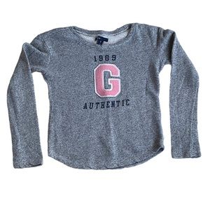 GAP Kids Grey Sweatshirt - Girls 8 Years Old